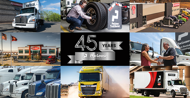 PacLease Celebrates 45th Anniversary; Nearly 41,000 PACCAR Products in its Fleet